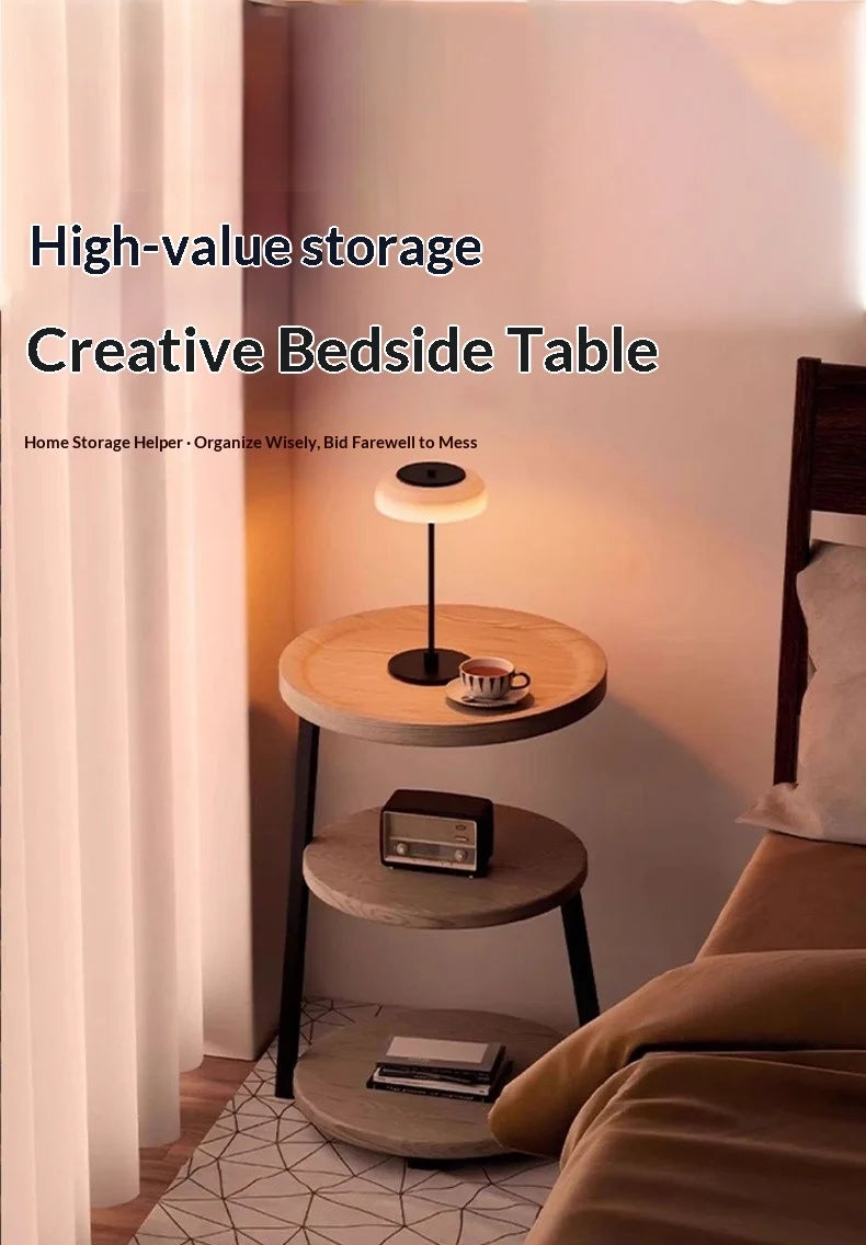 Vintage Coffee Table, Multi Tierd,  Small Round Side Table for Bedside, Living Room, any small space.