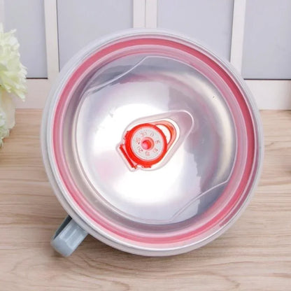 Stainless Steel Bowl with Handle.  Solid Color,  Anti- Scalding,  Instant Noodles.    Mixing Bowl,  Kitchen Tableware,  Food  Accessory