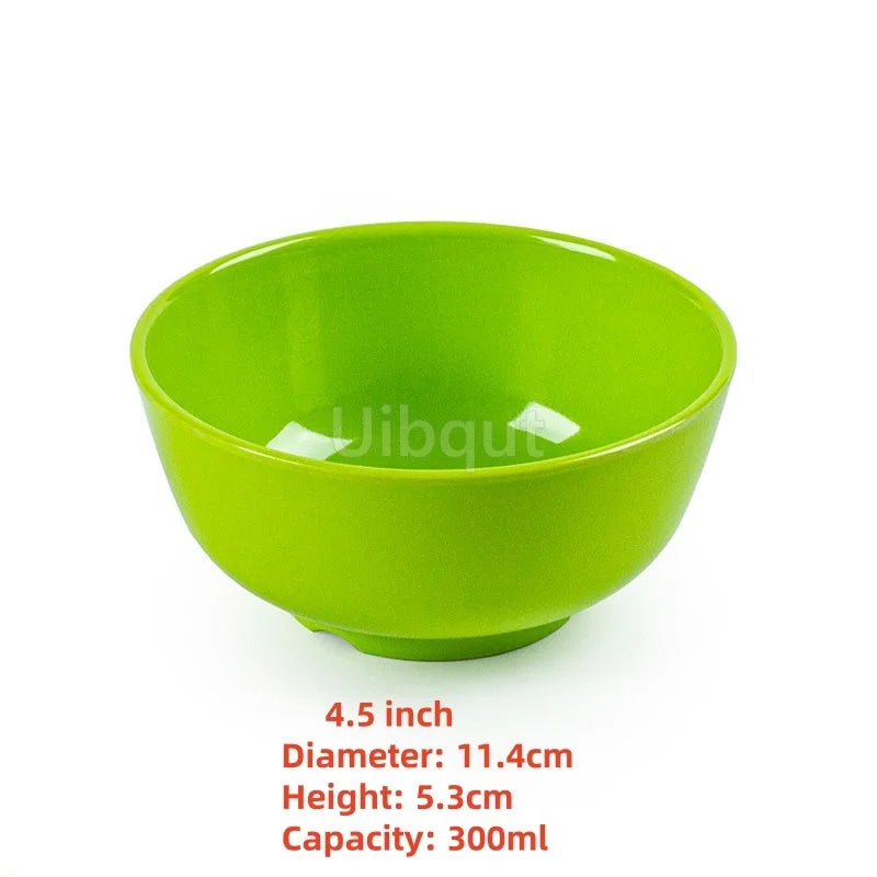 4.5 -5 inch 2 -10 piece set,  Break resistant Melamine Bowl for Thickened Flower Rice Soup or snacks.