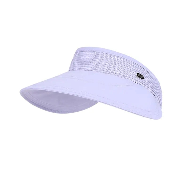 Summer Sun Protection. Essential Large Brim,  Open-Top Sun Hat, Uv Protection + Hair-Friendly Design, Versatile and Easy to Match with Any Outfit.