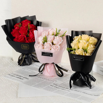 // Heads of Soap Flower Roses for Bouquet of  Artificial Flowers for  MOTHERS DAY GIFT, Christmas /Wedding /Birthday Party /Valentine's Day DIY Gift Home Decoration