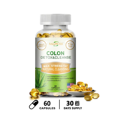 Balincer Colon Cleansing Supplement - Full Body Colon, Digestive Regulation and Gut Health for Men and Women, 120 Capsules