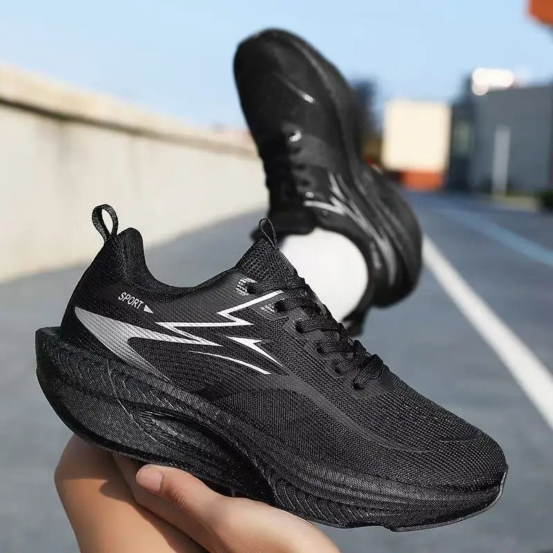 Marathon Men/Womens Sports Running Shoes,  Carbon Board Air Cushion, Breathable, Lightweight,  Comfortable,  Athletic Nonskid Sneakers