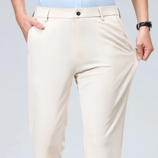 Summer Autumn Thin Trousers for  Men.  Formal Dress Suit Pants,  Work Pants Quality/ Business Casual Pants,  Black, and Colors,  Long Pants