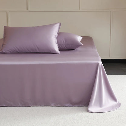 100% Mulberry Silk 4/6pcs Bed Sheet Set, Luxury Silk Fitted Sheet Flat Sheet Pillowcase, Washable Soft