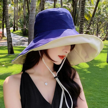 Wide Brim UPF 50+ Sun Hat  for Women.  Anti-UV Protection for any outdoor activity. Folding Summer Beach Hat.  Double Sided.   There a few left in BLACK or KAHKI.