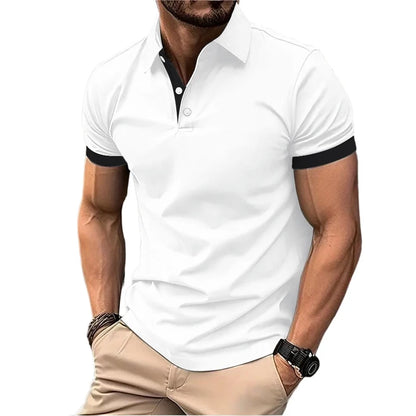 Summer Short Sleeve Polo Shirt for Men. Lots of  Stretch to the T -Shirts. Business Breathable, Lightweight Sweater