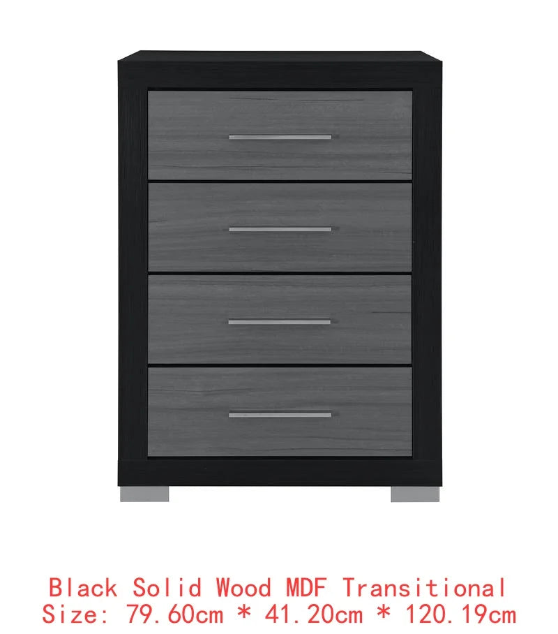 Natural White Full Bedroom Set 5 Pieces - Modern Design for Cozy Spaces, Includes Bed Frame, Nightstands, Dresser and Mirror