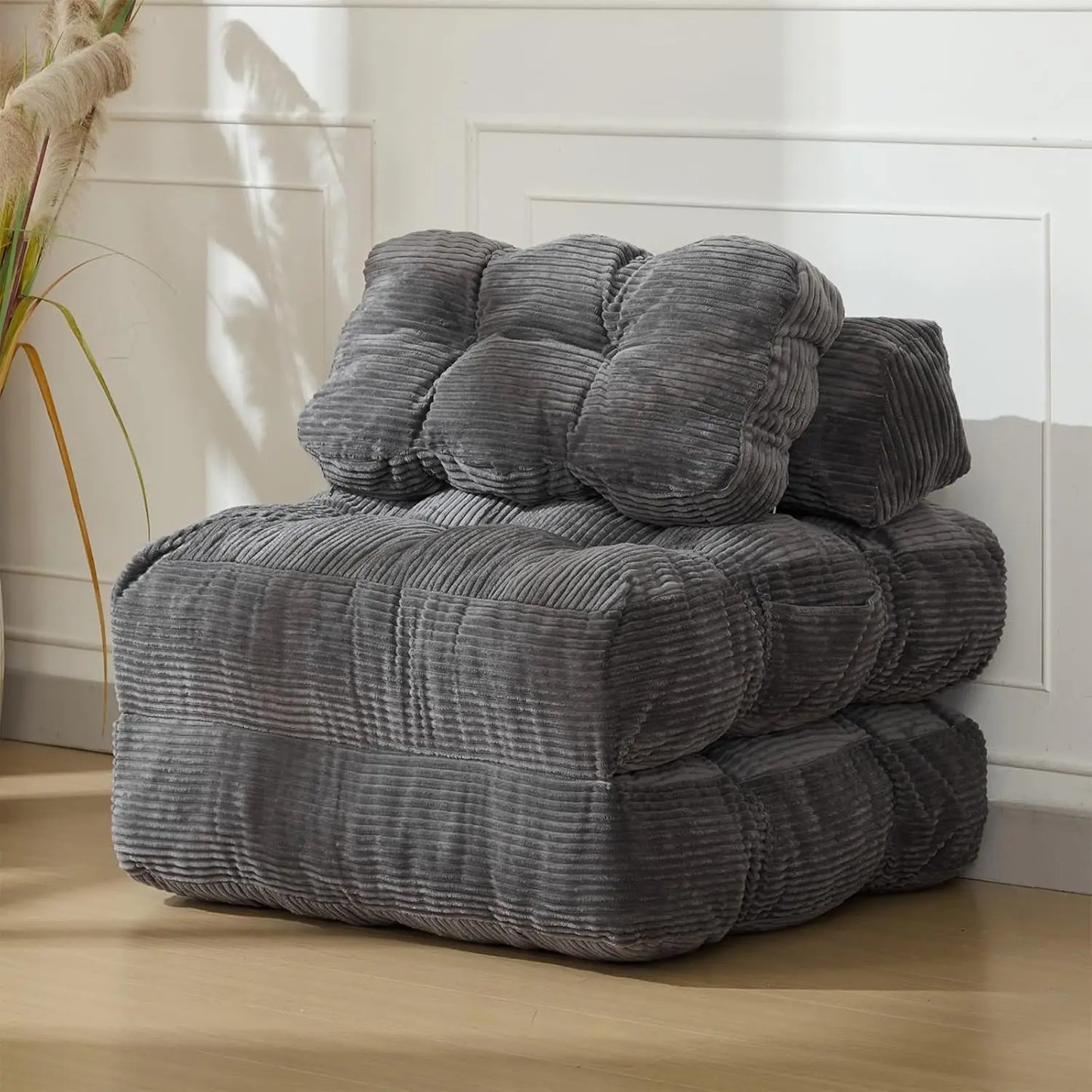 3-in-1,  34" Folding Sofa Bed with Pillow.  Boneless Matress with Back Support  and Comfy Portable Convertible Sleeper Chair.