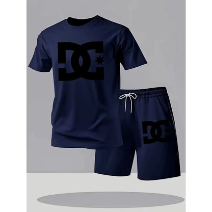 Summer Men's Casual Clothing Set,  Breathable Oversize T-Shirt /Shorts,  2-Piece Sportswear,  Short Sleeve, Comfortable, VERY available!!!