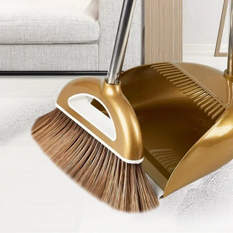 Sweeper/Wiper for Floors.  Home Accessories Sweeping, Dust Brush,  Multifunction Magic Broom and Plastic Dustpan Set.