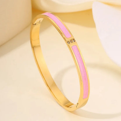 5/1pcs Sparkling Zirconia Inlaid Stainless Steel Bracelet Set for Women,  Stackable Bangles Fashion Non Fading Jewelry Gift.  Perfect for Mothers Day!