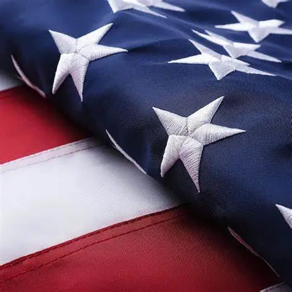Heavy Duty US 3x5 Feet Waterproof Nylon.  ""Embroidered Stars"  and  "Sewn Stripes" ,  USA/ American Flag