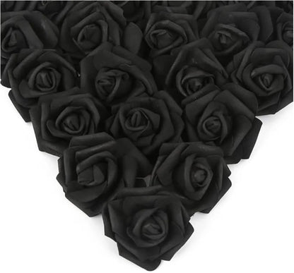 10/20/50Pcs Artificial Foam Rose Flowers,  Fake Flower for Home,  Room,  Decor for  Wedding Party, Halloween, Thanksgiving,  Christmas, Valinrtines Day