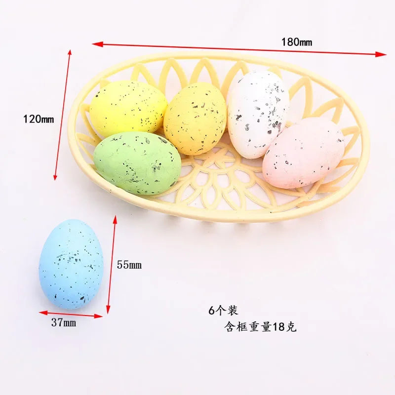 2025 Non-woven Fabric Easter Basket,  Kids Color Eggs Bucket, Welcome Spring Insect Butterfly Party, Happy Easter
