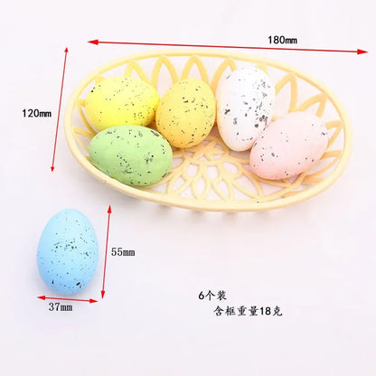 2025 Non-woven Fabric Easter Basket,  Kids Color Eggs Bucket, Welcome Spring Insect Butterfly Party, Happy Easter