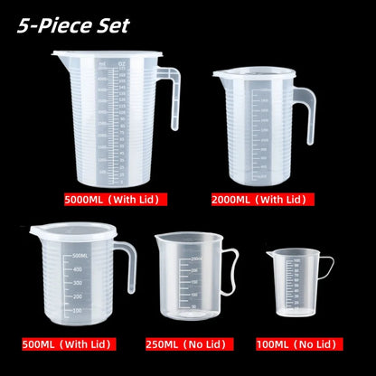 100-5000ml Thickened Plastic Measuring Cups,  Food Grade Measuring and Measuring Cup Beaker