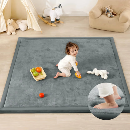 Carpet For Floor 3cm Thick with Memory Foam.Playpen Mat With Non-slip Bottom For Living Room.Soft Velvet Minimalist Carpet