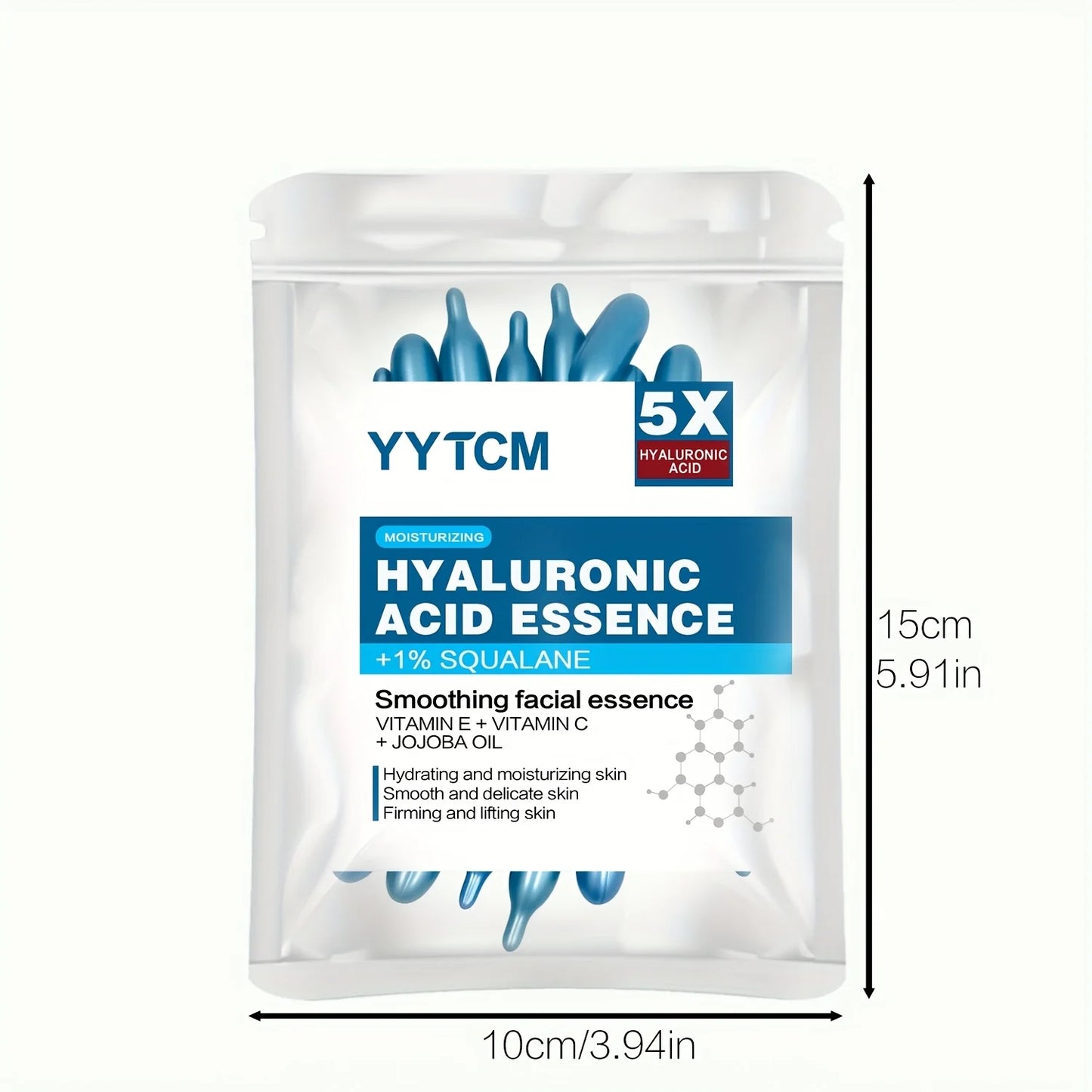 Hyaluronic acid for deep moisturizing capsule essence, deep moisturizing and brightening skin essence (0.4gx30 capsules)/bag -1 bag.  Beautiful skin for Special Occasions AND Everyday