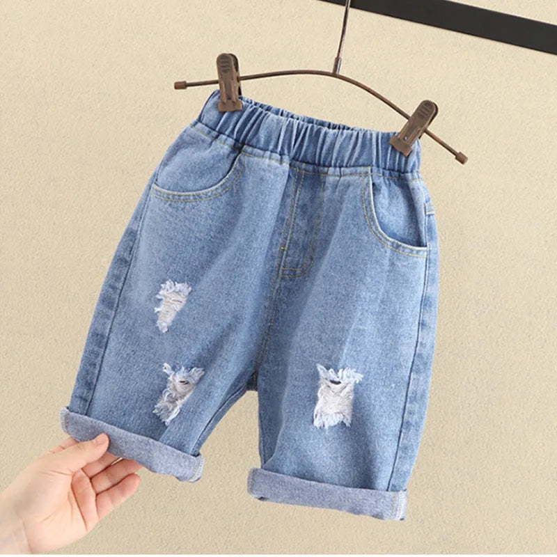 Boys Beach Shorts /Jeans,  Childrens Clothes,  Pants,Denim Clothing,  Bermudas for Infants, Boys Casual Trousers