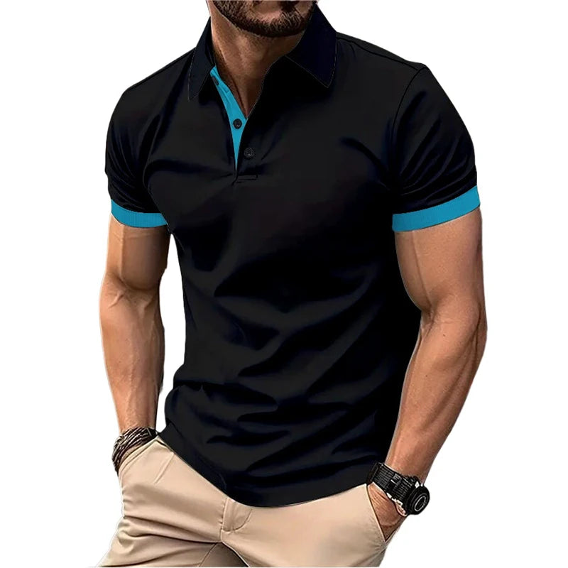 Summer Short Sleeve Polo Shirt for Men. Lots of  Stretch to the T -Shirts. Business Breathable, Lightweight Sweater