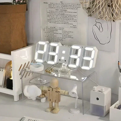 FUN Digital Wall Clock for Kitchen or Office.   Desk,  Electronic Alarm,   Modern Home Decoration for Bedroom Decor Interior Led Table Clocks Living Room