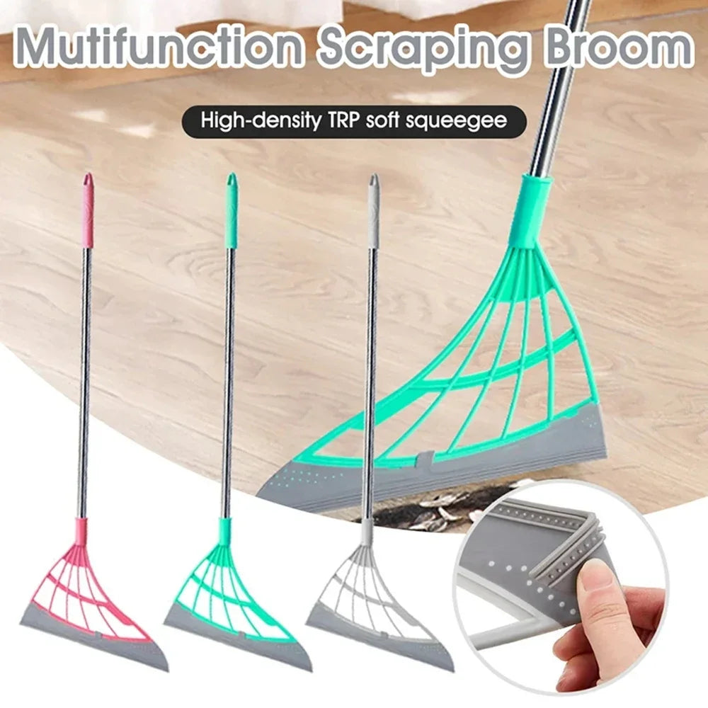 Silicone Scraper Broom. Magic Wiper,  High Place Glass Wiper,  Floor Mop.