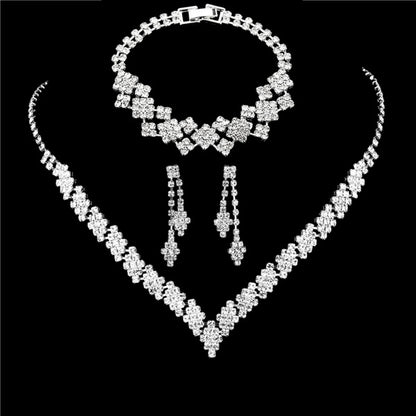 Fashionable silver plated rhinestone folding tassel earrings, necklace bracelet for weddings, Holidays, any Special Occasion such as Mothers Day!