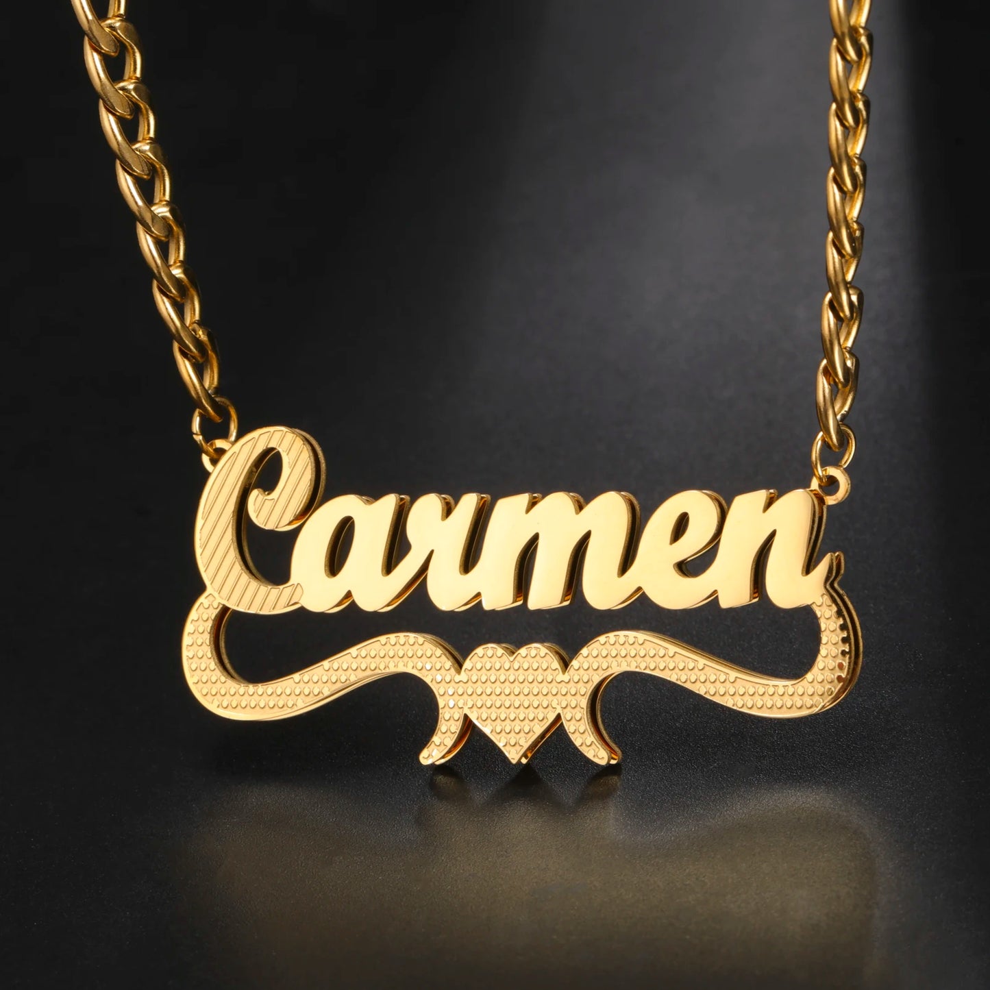 Sipuris Custom Name Necklace For Women Golden Choker Stainless Steel Personalized Corrosion Process Jewelry Wedding Gifts