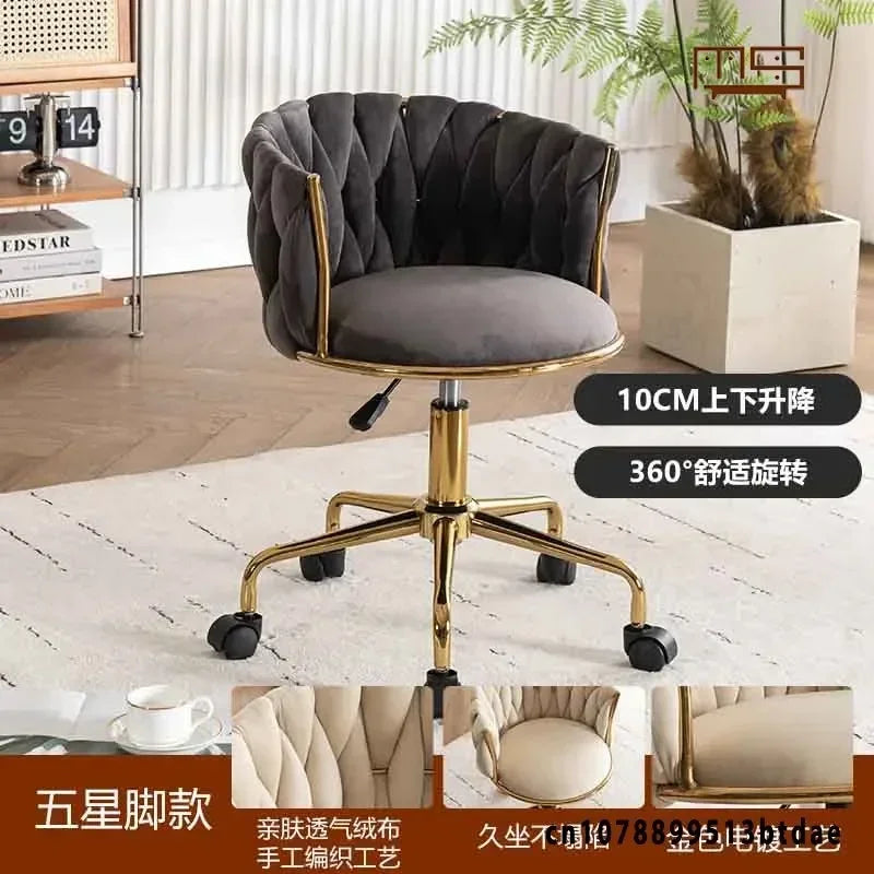 Pretty Vanity  Chair for Girls Bedroom,  Makeup Chair,  Girls Bathroom.  ,,Comfortable for Long Periods of Time,, Backrest,  Lift Swivel Chair
