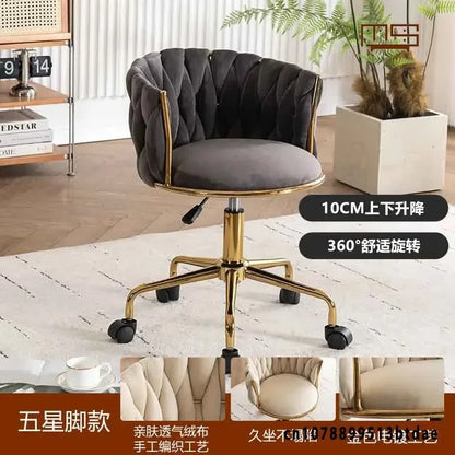 Pretty Vanity  Chair for Girls Bedroom,  Makeup Chair,  Girls Bathroom.  ,,Comfortable for Long Periods of Time,, Backrest,  Lift Swivel Chair