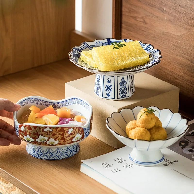 Imperial tall bowl.  Japanese retro ceramic bowl for tableware