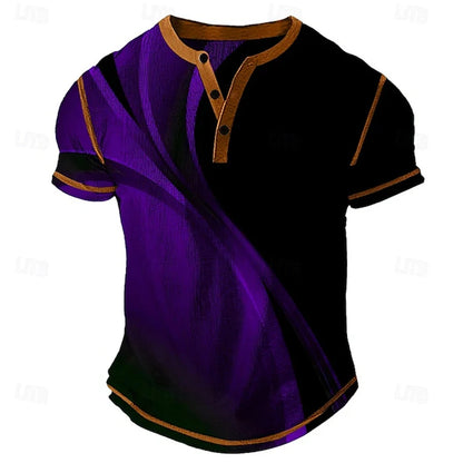 Summer Men's Breathable Polo Shirt Casual Relaxed-Fit,  Short-Sleeve Henley neck T-Shirt.  Classic Athletic-Style Men's Short-Sleeve. This is ASIAN SIZING so that means order 1-2 sizes larger if you normally wear US or EURO s