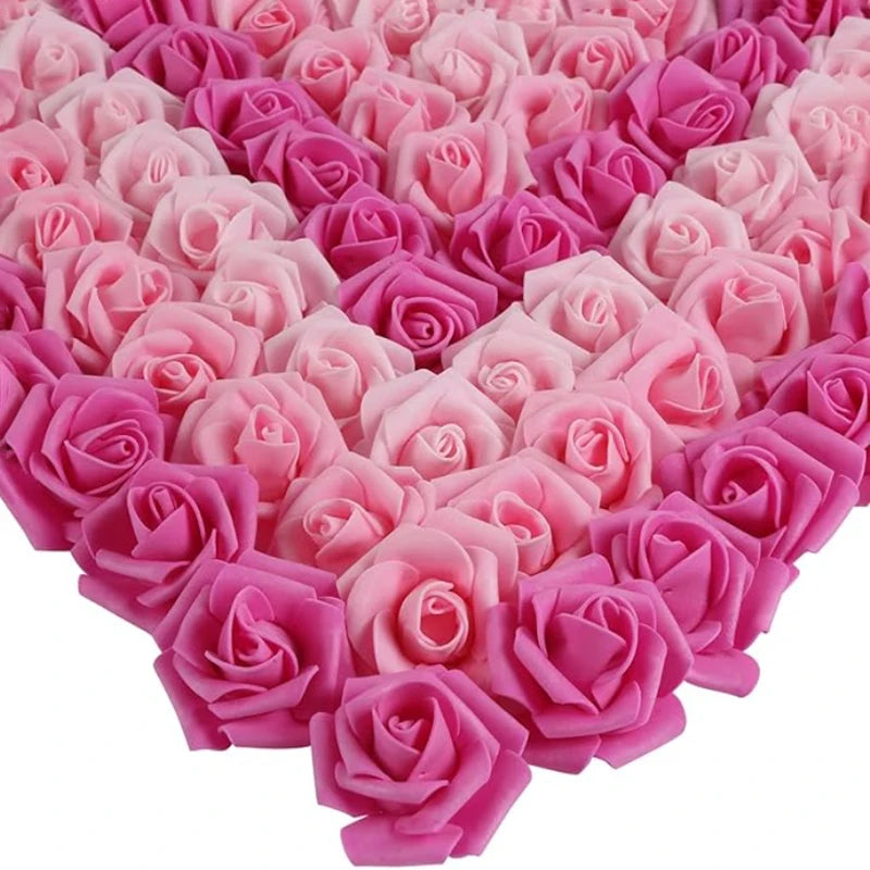 10/20/50Pcs Artificial Foam Rose Flowers,  Fake Flower for Home,  Room,  Decor for  Wedding Party, Halloween, Thanksgiving,  Christmas, Valinrtines Day
