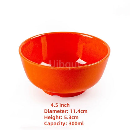 4.5 -5 inch 2 -10 piece set,  Break resistant Melamine Bowl for Thickened Flower Rice Soup or snacks.