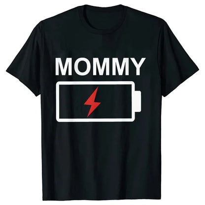 Battery Print T-Shirt Daddy,  Mommy,  Daughter,  Son,  Baby, Matching Family Clothes, Dad Mom and Me,  Kids , Baby Classic Tees