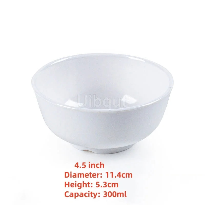 4.5 -5 inch 2 -10 piece set,  Break resistant Melamine Bowl for Thickened Flower Rice Soup or snacks.