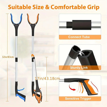 Garbage Picker Gripper With 360 ° Rotating Clip, 32 Inch Lightweight, Heavy-Duty Gripper, Grabbing Tool