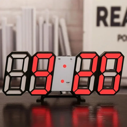 FUN Digital Wall Clock for Kitchen or Office.   Desk,  Electronic Alarm,   Modern Home Decoration for Bedroom Decor Interior Led Table Clocks Living Room