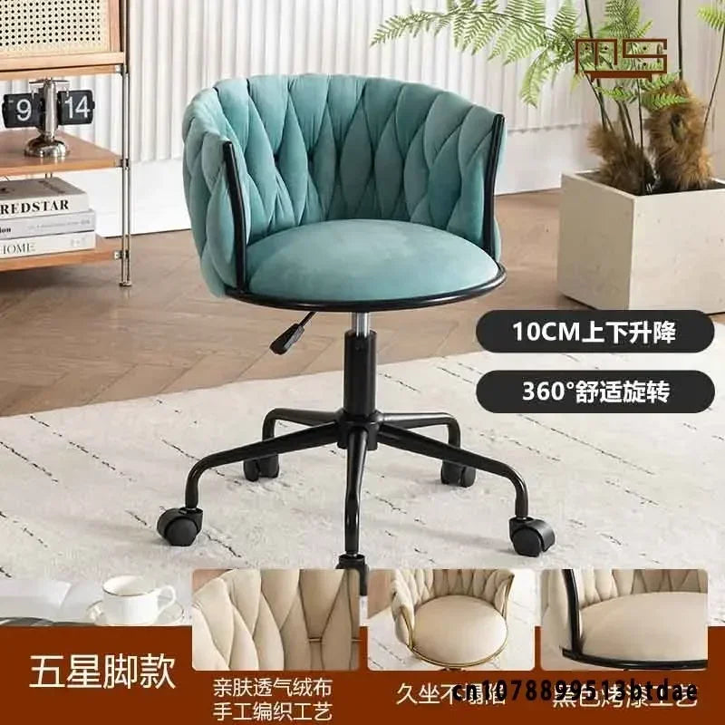Pretty Vanity  Chair for Girls Bedroom,  Makeup Chair,  Girls Bathroom.  ,,Comfortable for Long Periods of Time,, Backrest,  Lift Swivel Chair