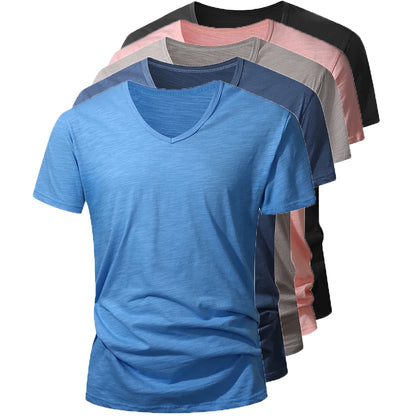 100% Cotton Mens T-shirt  for Summer.  Short Sleeve Tops,Tee,  in Black, White and COLORS. Soft , High Quality Mens  T-shirts.