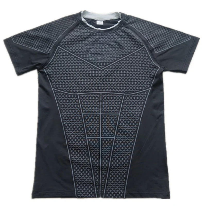 Men's Compression,  Quick Dry,  Skinny Fit,  Short Sleeve Athletic T-Shirt for Gym,  Workout Fitness,  Running,Sport, Bodybuilding