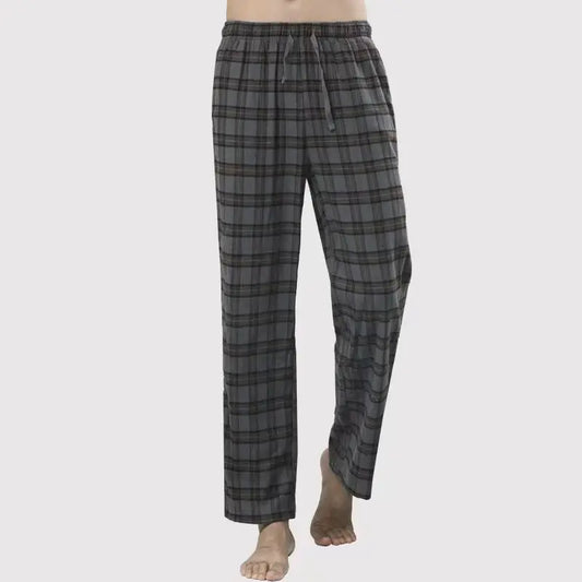 Men's Stylish Summer Pajama Pants, Thin, Loose, Breathable, Air-Conditioned Pants with Elastic Waist