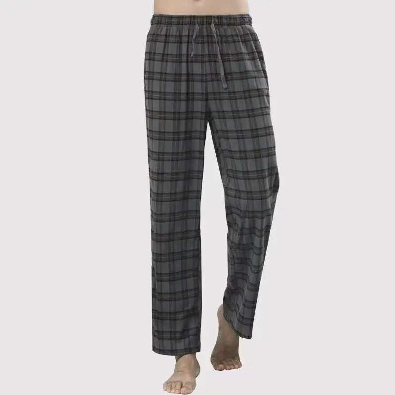Men's Stylish Summer Pajama Pants, Thin, Loose, Breathable,  Air-Conditioned Pants with Elastic Waist