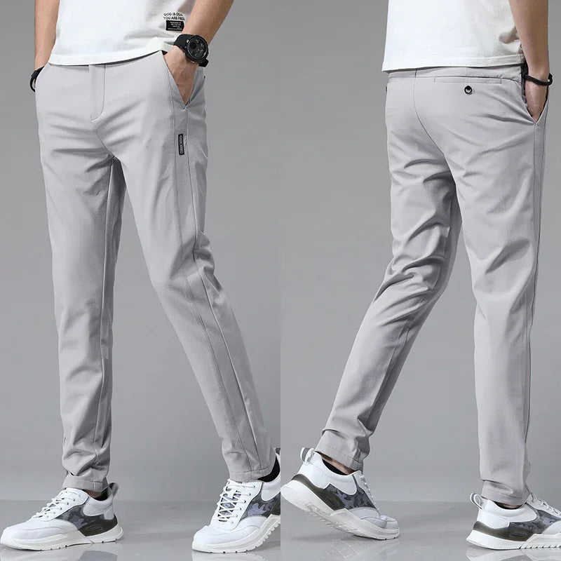 Spring /Summer Ultra-thin Men's Stretch,  Slim,  Straight,  Casual Pants.   High Quality Fashion and  Breathable Golf, Sport, Trousers
