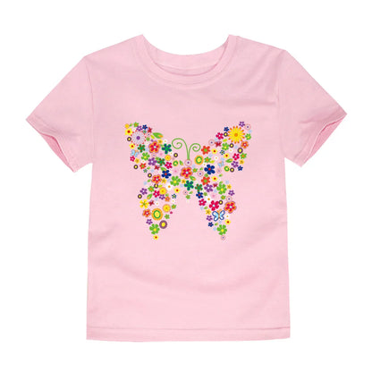 T-shirts with Flower Print for Teenage Girls.