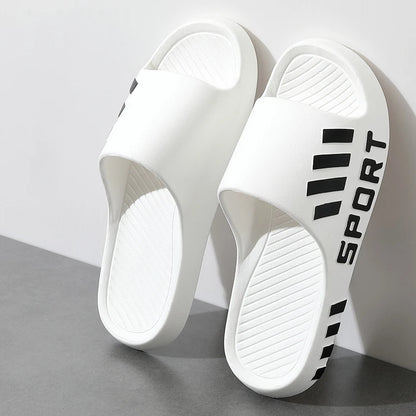 Summer Slippers For Men . Indoor/ Outdoor Sandals,  Beach Flip Flops,   Thick Sole Male Slides Summer, Non-Slip , Men Shower Slippers
