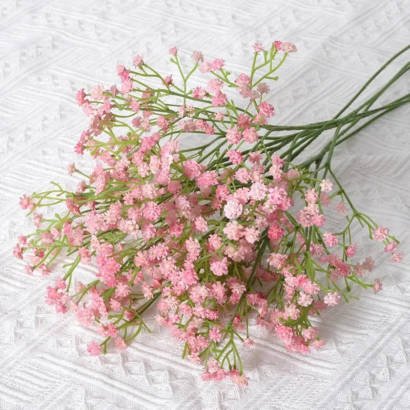 90 Headsof  Artificial Flowers /Bouquet,  61cm Plastic Gypsophila Fake Flower for Home Decor,  Wedding , Party Decorations,  Vase Accessories. A  "few " white bundles remain.  Tiffany Blue and Light Purple have ample availabl