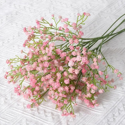 90 Headsof  Artificial Flowers /Bouquet,  61cm Plastic Gypsophila Fake Flower for Home Decor,  Wedding , Party Decorations,  Vase Accessories. A  "few " white bundles remain.  Tiffany Blue and Light Purple have ample availabl