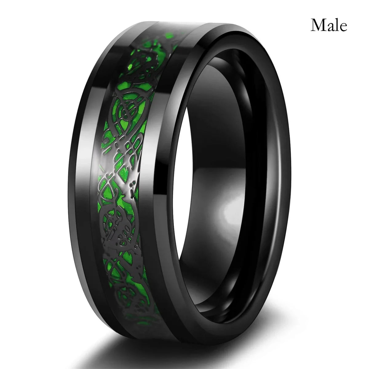 Fashion Couple Rings,  Romantic Womens Heart Rhinestone in color.and Zircon Ring.   Mens Stainless Steel Celtic Dragon Ring,  Wedding Jewelry or gifts